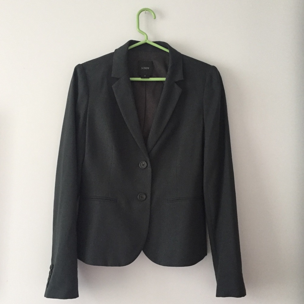 EUC J. Crew green wool blazer 4T